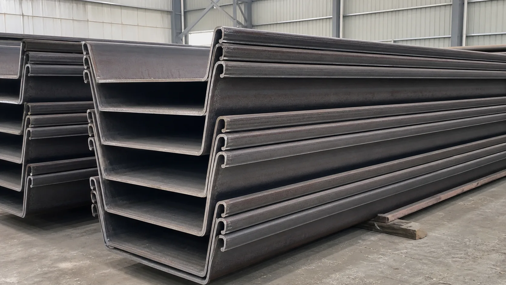 Products Hot-rolled U-type steel sheet piles in stock