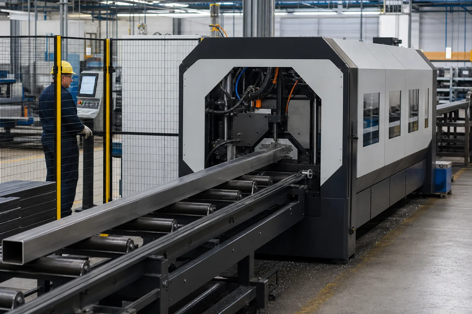Square & Rectangular Steel Tubes Square tube automatic cutting line
